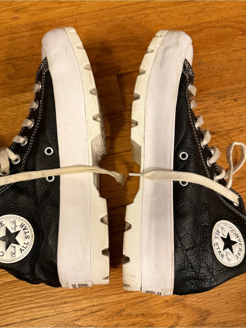 Converse Chuck Taylor All Star Lugged Leather High Tops (Women's Size 10)